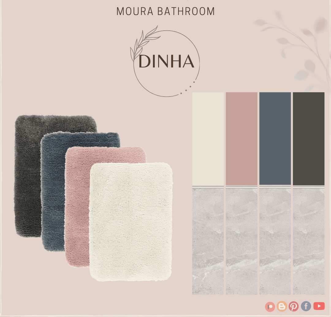 Ковер и настенное покрытие Moura Bathroom Rugs & Walls